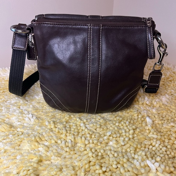 Coach Brown Leather Crossbody Bag - Picture 4 of 16
